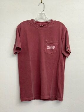 Witch Hunt Chest Pocket Tee - Maroon